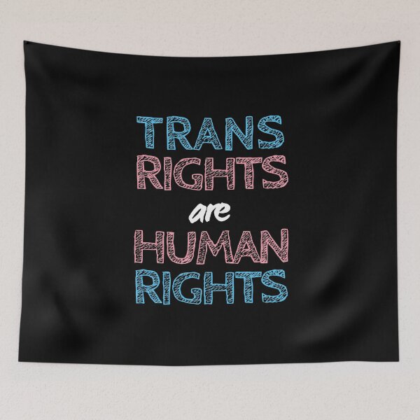 Item preview, Trans Rights Are Human Rights. Transgender Pride designed and sold by Subtle Pride Shop.