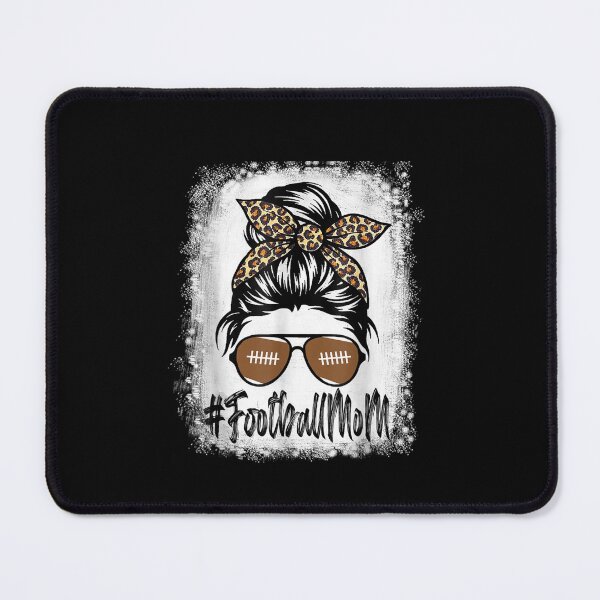 Item preview, Bleached Football Mom Life With Leopard and Messy Bun Player designed and sold by lydiamoranart.