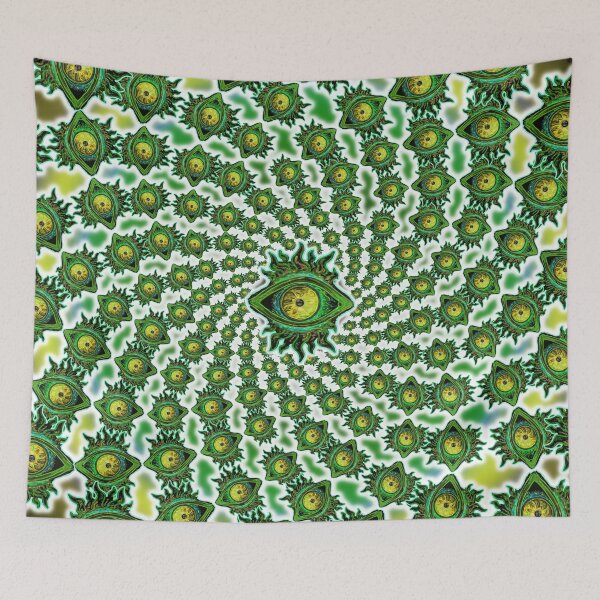 Item preview, Autotelic-FlamingEye-Vortex-Green designed and sold by Klaus Bremner (Autotelic Art).
