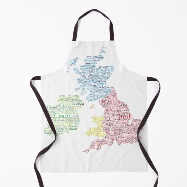 Item preview, United Kingdom / Great Britain Slang Word Art Map designed and sold by Life of Riley Design.