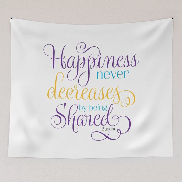 Item preview, Happiness never decreases by being shared - Buddha designed and sold by blueskiesforme.