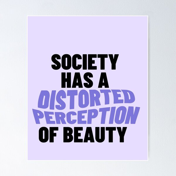 Item preview, Feminism sticker society has a distorted perception of beauty designed and sold by lucomini.