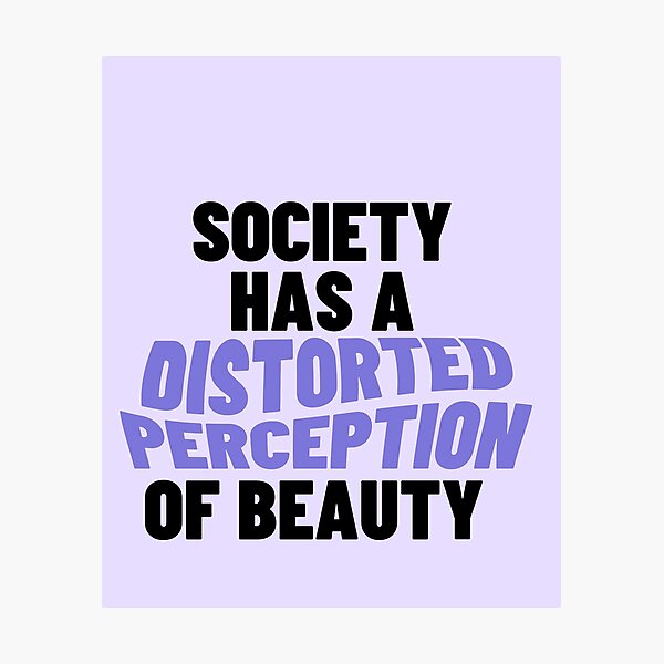 Item preview, Feminism sticker society has a distorted perception of beauty designed and sold by lucomini.
