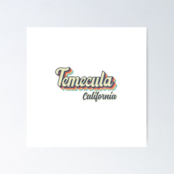 Item preview, Arcoíris retro de los años 70 de la ciudad de Temecula, California designed and sold by Teelogic.