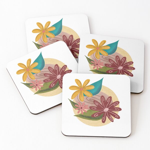Item preview, Coloured flowers on the stone  designed and sold by Labambapattern.