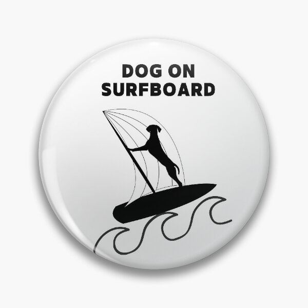 Item preview, DOG ON SURFBOARD designed and sold by LaBelleMaison.