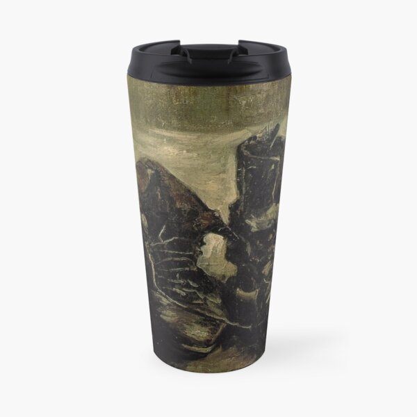 A Pair of Shoes , 1886 by Vincent Van Gogh (Remastered) Travel Mug