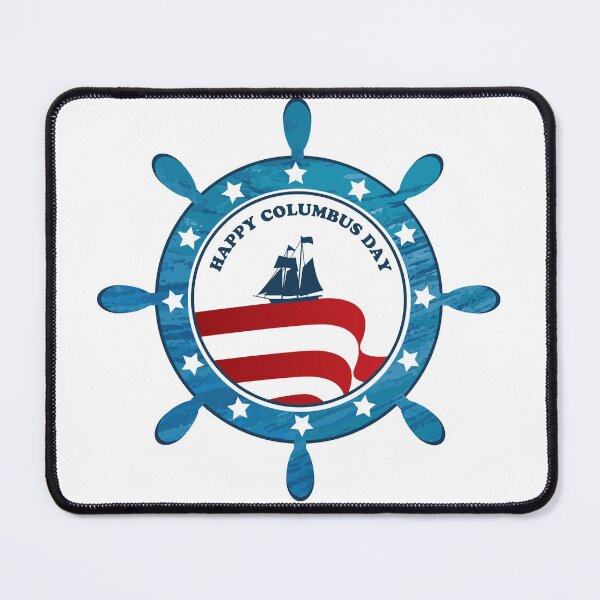 Item preview, Columbus Ship steering wheel - Happy Columbus Day designed and sold by thewishdesigns.