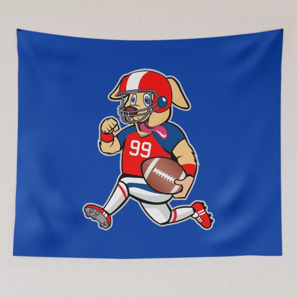 Item preview, Yellow Lab Golden Retriever Cute Dog Football Player designed and sold by Bloomoonish.