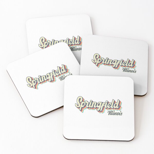 Item preview, Springfield city Illinois Retro Vintage 70s rainbow designed and sold by Teelogic.