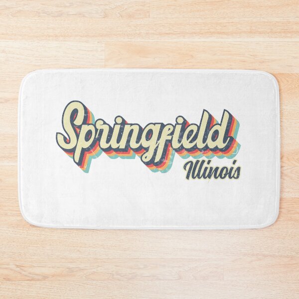 Item preview, Springfield city Illinois Retro Vintage 70s rainbow designed and sold by Teelogic.