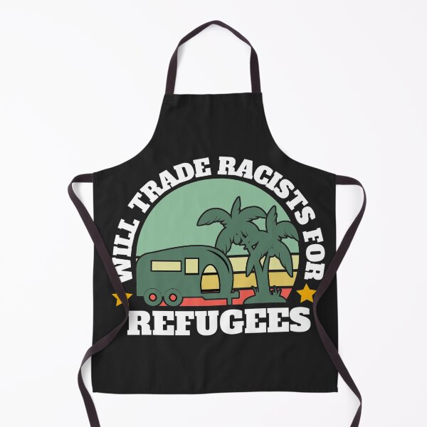 Item preview, Will trade racists for refugees (Camping RV Sunset) designed and sold by UnboundFull.