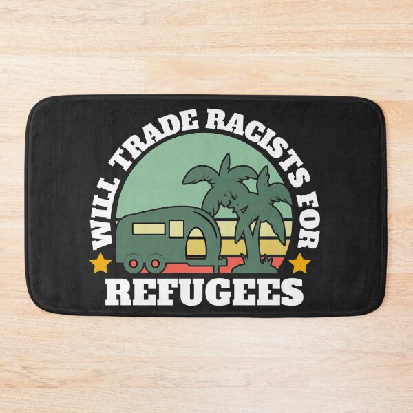 Item preview, Will trade racists for refugees (Camping RV Sunset) designed and sold by UnboundFull.
