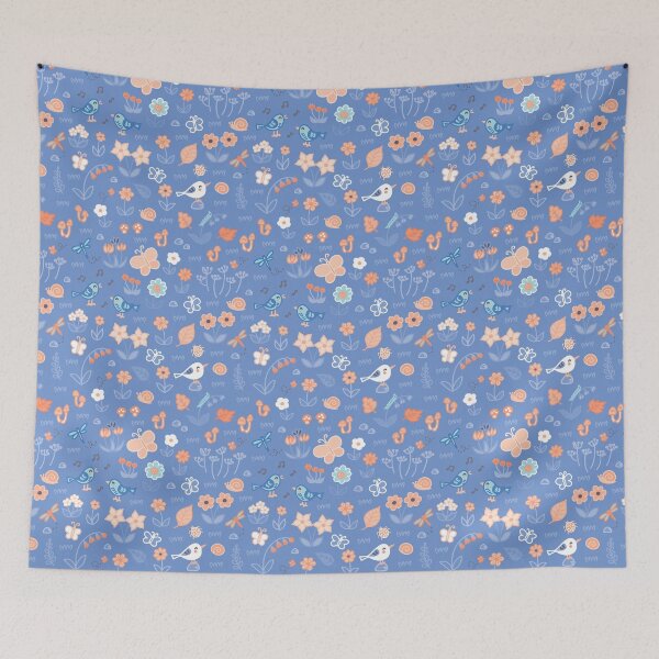 Item preview, Garden Critters - Blue designed and sold by cheekimori.