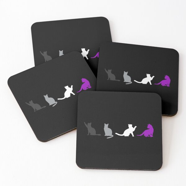 Item preview, Lesbian Ace Pride Cats. Asexual Pride designed and sold by Subtle Pride Shop.