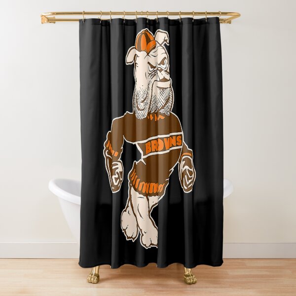 Cleveland Browns Vintage Program 11 Shower Curtain