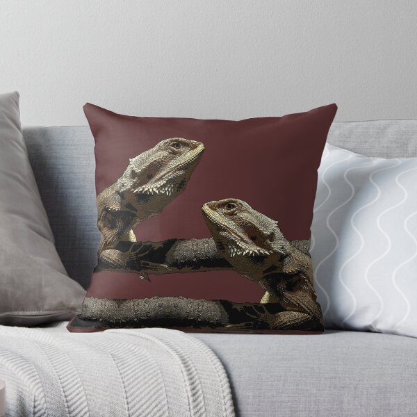 Bearded dragon Throw Pillow