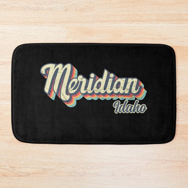 Item preview, Meridian city Idaho Retro Vintage 70s rainbow designed and sold by Teelogic.