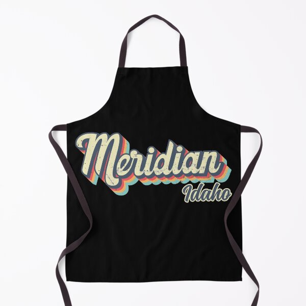 Item preview, Meridian city Idaho Retro Vintage 70s rainbow designed and sold by Teelogic.