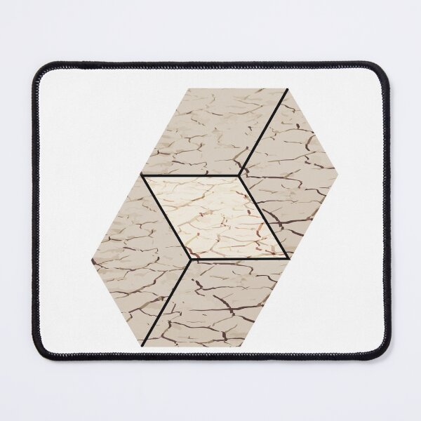 Item preview, Earth hexagon abstract - Earth sign - The Five Elements Abstract  Symbol designed and sold by thewishdesigns.