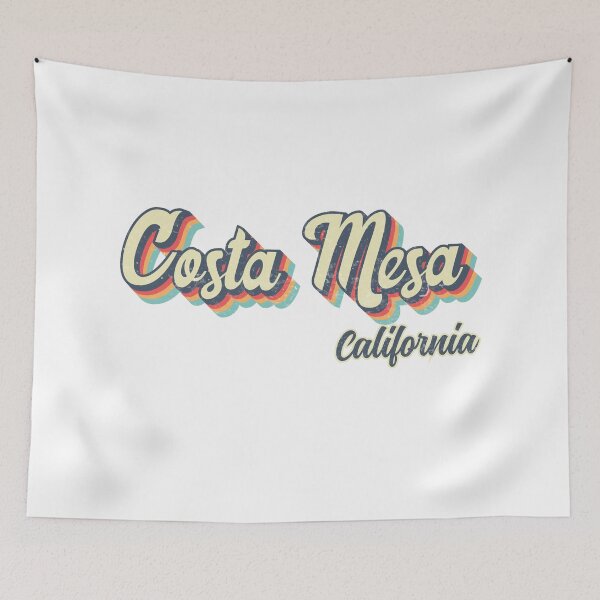 Item preview, Costa Mesa City California Retro Vintage 70s rainbow designed and sold by Teelogic.