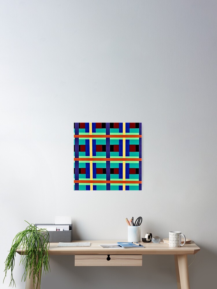 Thumbnail 2 of 3, Poster, Plaid designed and sold by RayWillDesign.