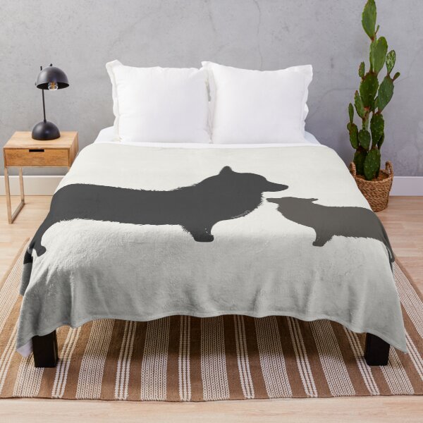 Item preview, Modern Double Corgi Silhouettes designed and sold by kmkmonkay.