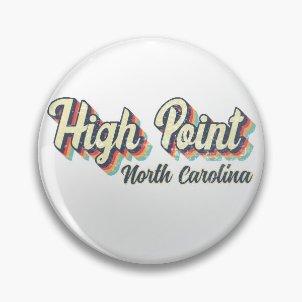 Item preview, High Point city North Carolina Retro Vintage 70s rainbow designed and sold by Teelogic.