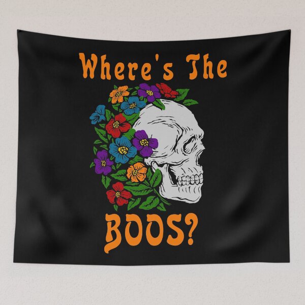 Item preview, Floral Skull Where's The Boos designed and sold by Olhado.