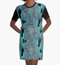 Teal spins Graphic T-Shirt Dress