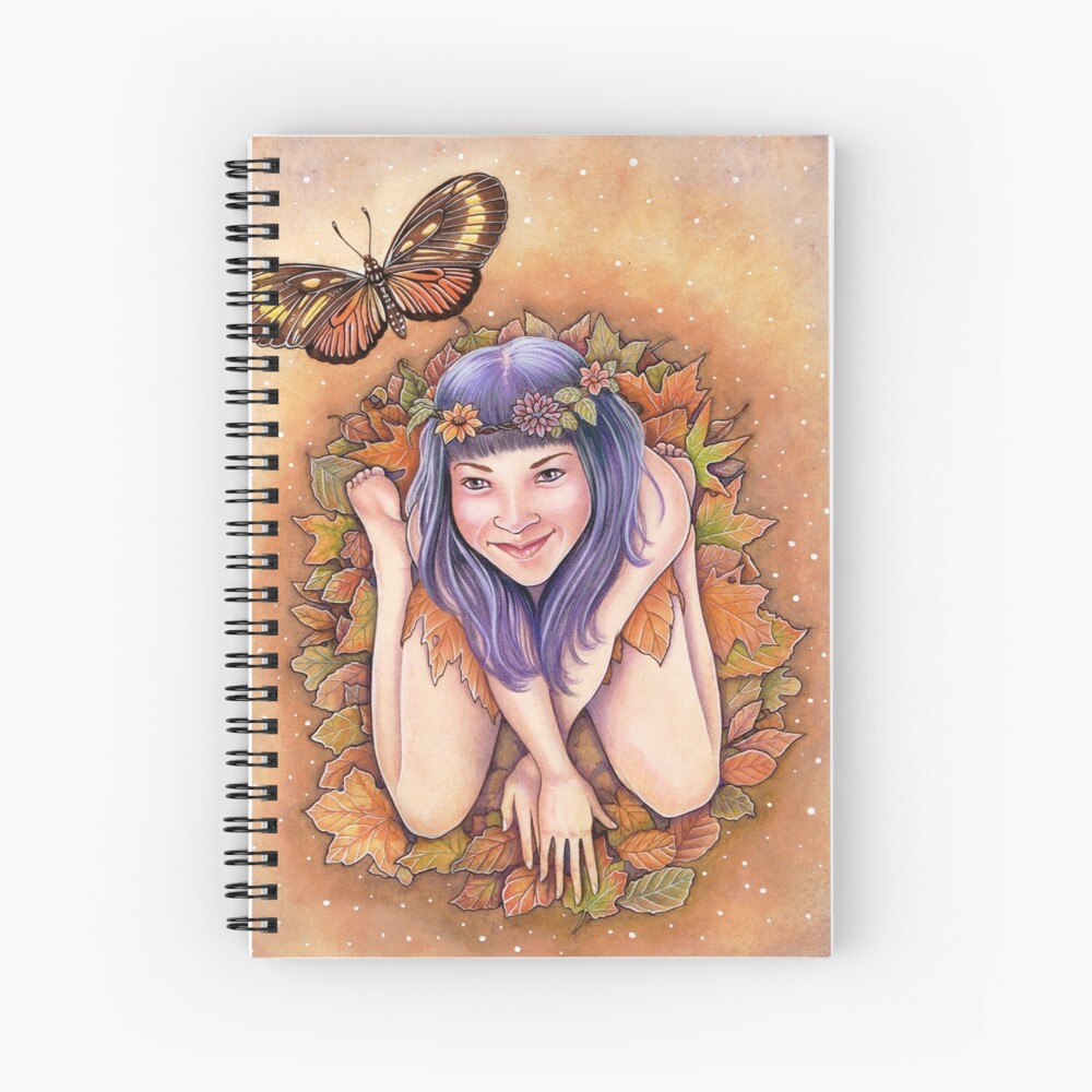 Vista previa del artículo con la obra «Cuaderno de espiral», diseñado y vendido por martasarmiento.
