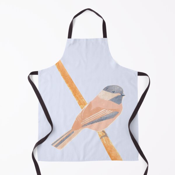 Item preview, Great tit illustration beige, blue and pink colored bird designed and sold by ColorsHappiness.