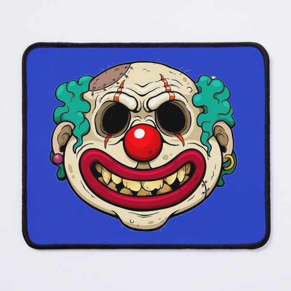 Scared Cartoon Face' Mouse Pad