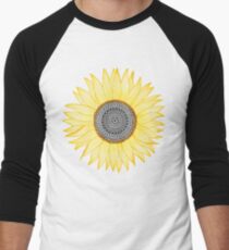 Golden Mandala Sunflower Men's Baseball ¾ T-Shirt