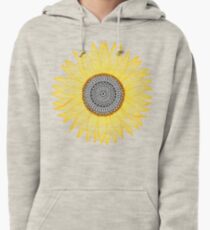 Golden Mandala Sunflower Pullover Hoodie