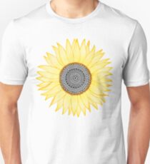 Golden Mandala Sunflower Unisex T-Shirt