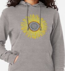 Golden Mandala Sunflower Lightweight Hoodie