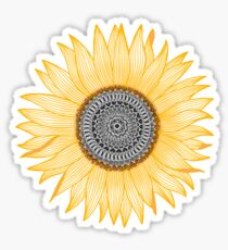 Pegatina Golden Mandala Sunflower