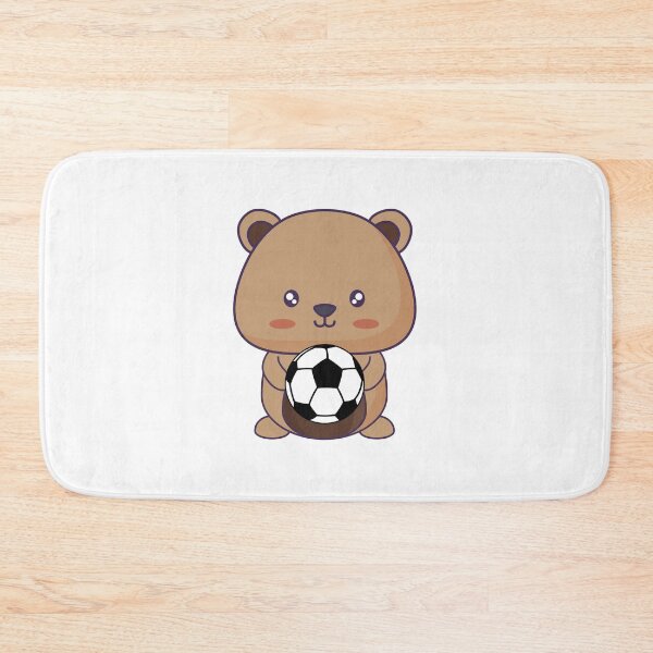 Item preview, Cute Bear Holding Soccer Ball designed and sold by ijdesigns.