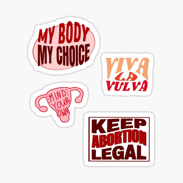 Feminism sticker pack my body my choice pro choice viva la vulva Sticker