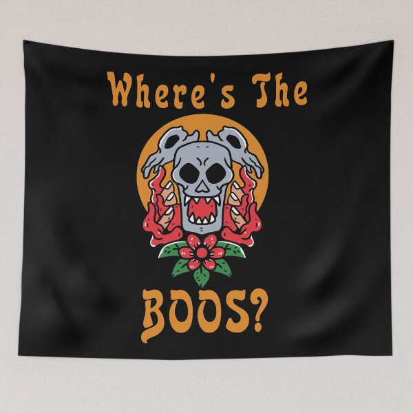 Item preview, Floral Goat Skull Where's The Boos designed and sold by Olhado.