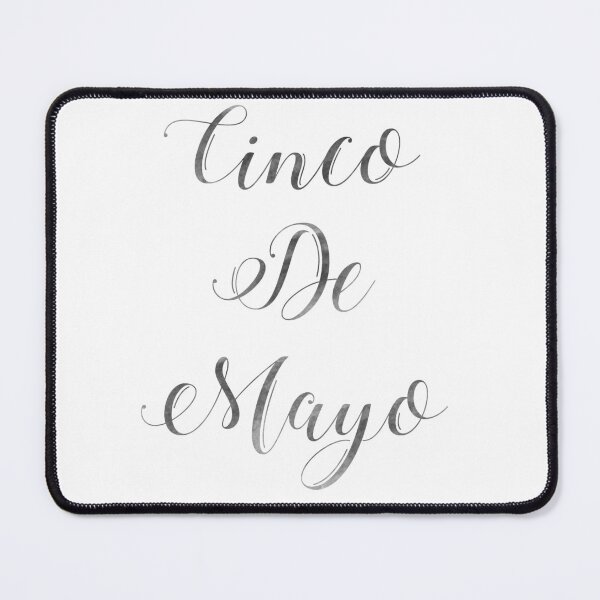 Item preview, Happy Cinco De Mayo Black and white Typography designed and sold by thewishdesigns.