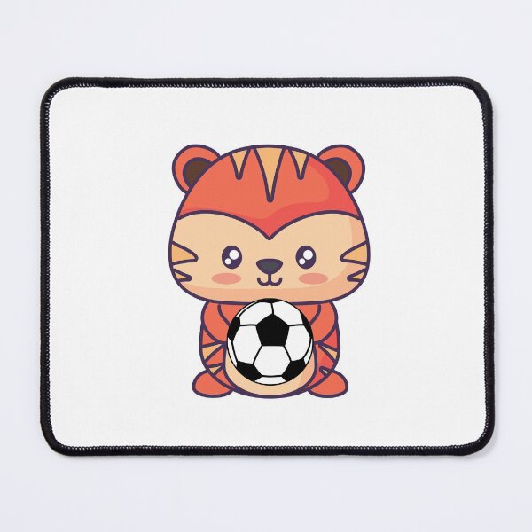 Item preview, Cute Tiger Holding Soccer Ball designed and sold by ijdesigns.