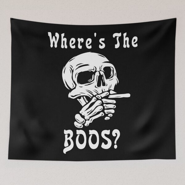 Item preview, Smoking Skeleton Where's The Boos designed and sold by Olhado.
