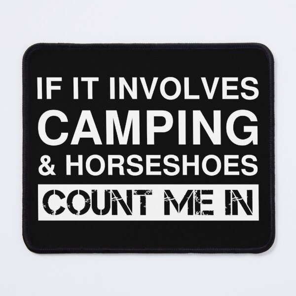 Item preview, Funny Camping And Horseshoes RV Outdoor Camper designed and sold by Creekman Designs.