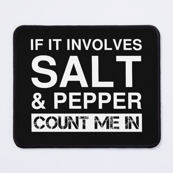 Item preview, Funny Salt And Pepper Cooking Spices Red White Black Pepper designed and sold by Creekman Designs.