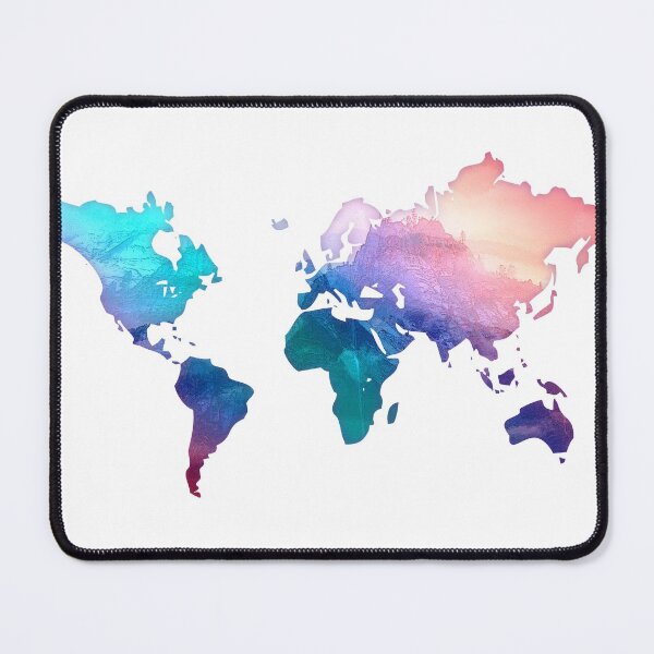 Item preview, Mountain range World map designed and sold by Lee's Place.
