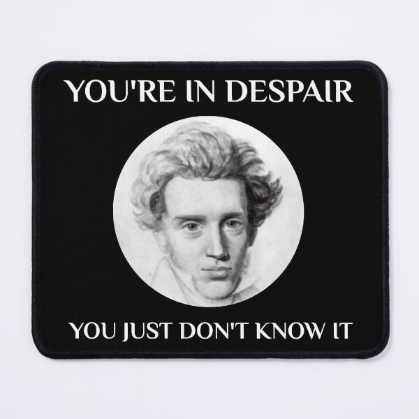 Item preview, Kierkegaard Philosophy Teacher Student Major Philosopher Existentialism Existentialist designed and sold by Creekman Designs.