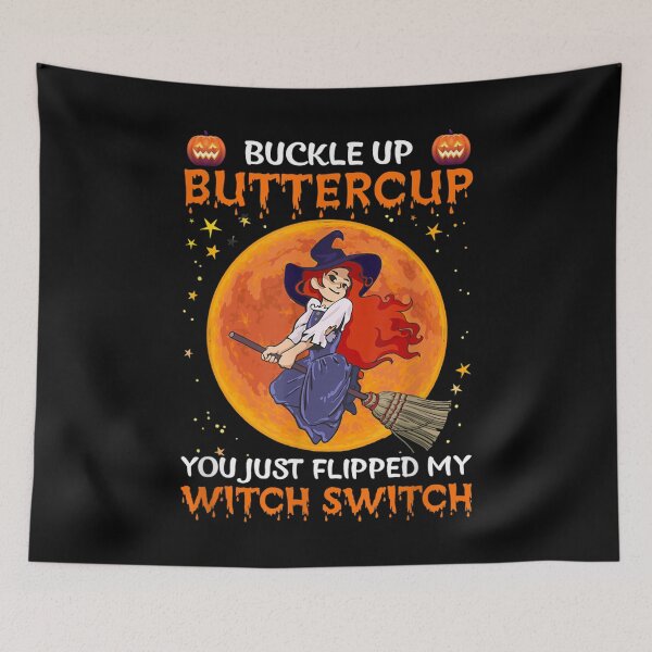Item preview, Buckle Up Buttercup You Flipped My Witch Switch Halloween  designed and sold by FidelmaShop.