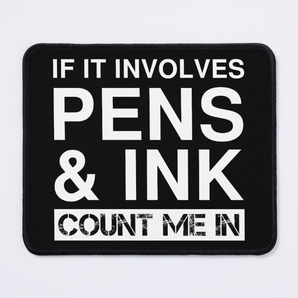 Item preview, Funny Pens And Ink Drawing Calligraphy Calligrapher designed and sold by Creekman Designs.